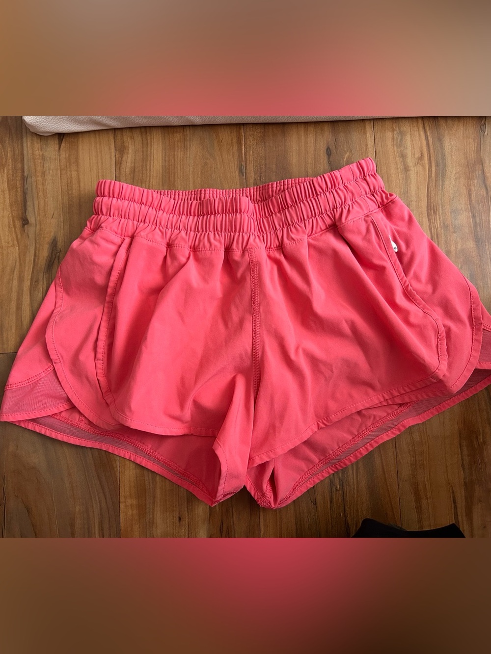 lululemon athletica Coral Pink Athletic Running Shorts